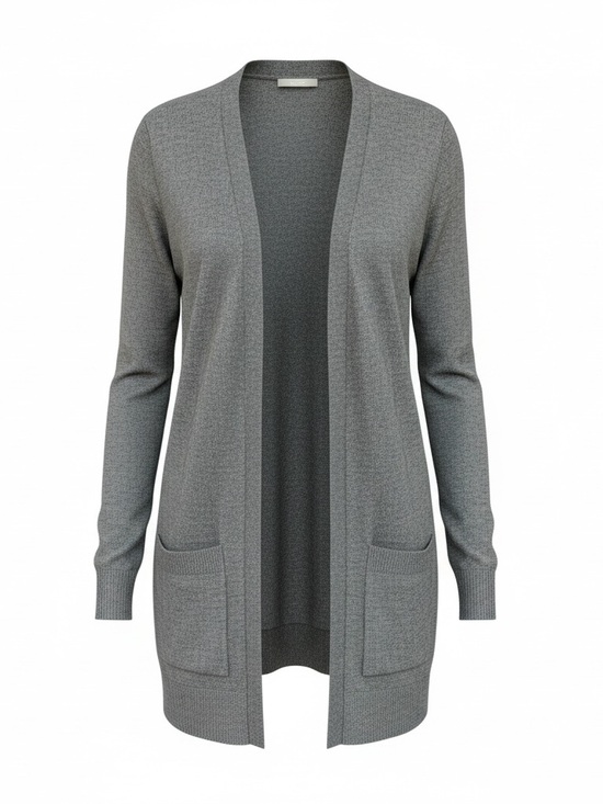Matty M Sweaters - Matty M Open-Front Longline NWT  Cardigan Heather Gray Women’s M
